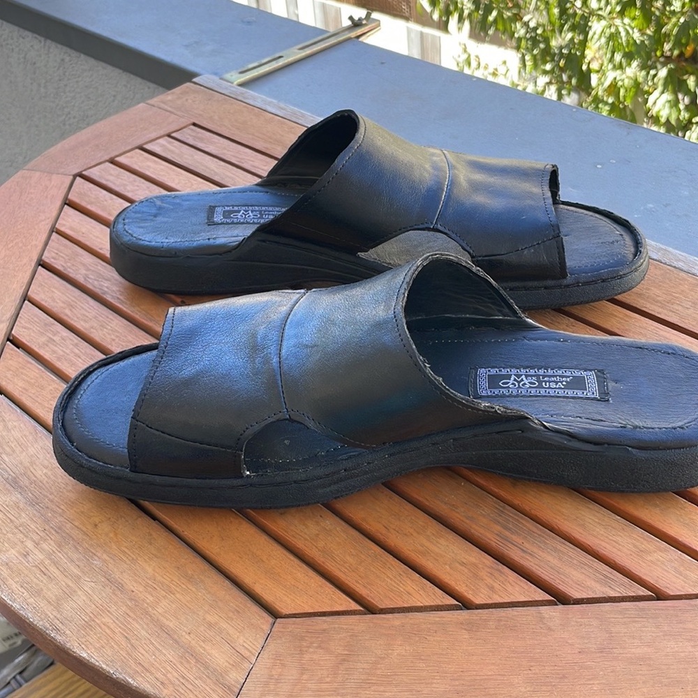 Max Leather Men’s Leather Sandals - Picture 3 of 6